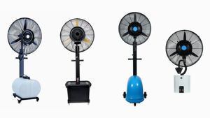 พัดลมไอน้ำแบบส่าย LU 40L ขนาด 26 นิ้ว ติดผนัง/ตั้งพื้น โครงโลหะ ได้รับการรับรองมาตรฐาน CE สำหรับโรงงาน/โกดัง/ร้านอาหาร - Product Image 5