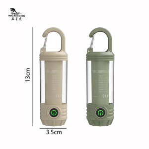 Nouvelle lampe torche de camping multifonctionnelle, rechargeable USB-C, en ABS, lumière rouge, blanche et chaude, ambiance et avertissement lumineux - Product Image 5