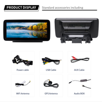 Autoradio portable 10,25/12,3 pouces avec écran Blue-Ray, Android 13, CarPlay sans fil, navigation GPS, RGB, OBD2, 4G/WiFi, Mercedes-Benz