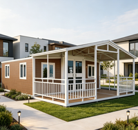 Maison conteneur extensible toutes saisons de 20 pieds pour chalet de vacances en bord de forêt