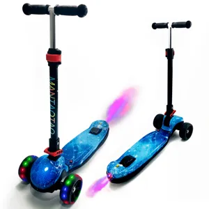 Hyunu-patinete multifunción con 3 ruedas para niños, Scooter infantil ajustable