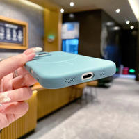 Nouvelle coque de téléphone portable en TPU magnétique floqué antichoc pour 11 12 13 14 15 16 17 Air Plus Pro Max