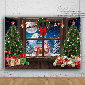 Natal Fotografia Contexto Xmas Home Decorações Fundo para Photo Booth Photo Shoot - Product Image 2