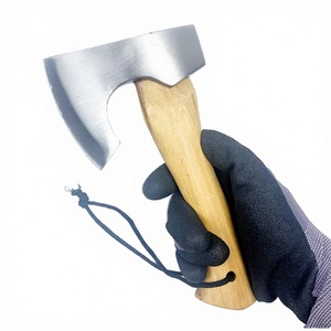 DIN/ANSI/BS/ISO Quality Standard High Carbon Steel Flat Backed DIY Hatchet Short Hickory Wood Handle Spot Clearance Price Offer - Product Image 2