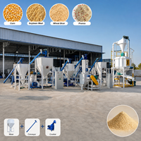 Usine complète d'alimentation des volailles et du bétail avec équipement automatisé de manutention des matériaux
