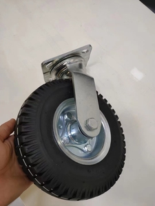 Geländegängige Verriegelbare Luftreifen Offroad-Rollen Hochbelastbare Weichgummi-Lenkrollen Verriegelbare 10-Zoll Pneumatische Laufrollen - Product Image 6