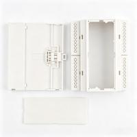 Boîtier de protection pour bornier de câblage sur rail DIN, en plastique ABS, boîtier personnalisé pour PLC, boîtiers d'instruments électroniques 106*90*57mm