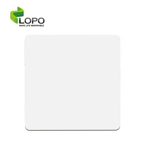 LOPO Stiker Kulkas Sublimasi MDF, Stiker Belakang Magnet dengan Bentuk Persegi
