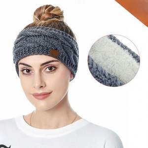 Factory Hot Selling Sports Face Wash Yoga Elastic Headwear Wide Edge Knitted Cross Women <strong>Headband</strong> - Product Image 5