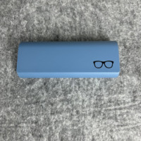 Étuis à lunettes pliables en cuir faits à la main, colorés et minimalistes, résistants aux chocs, avec logo personnalisé imprimé, vente en gros