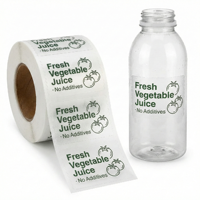 Autocollant transparent scellé, étiquette de bouteille imperméable invisible, décalcomanie de fond invisible, autocollant personnalisé en rouleau, autocollant en vinyle