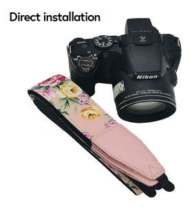 Groothandel op maat gemaakte lederen polyester zeefdruk verstelbare lengte afneembare milieuvriendelijke hoogwaardige universele camerariem - Product Image 3