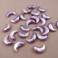 Perles d'eau douce Zhuji en vrac, qualité supérieure AA, couleur violette, forme irrégulière, haute brillance, perles cultivées de 9-10 mm
