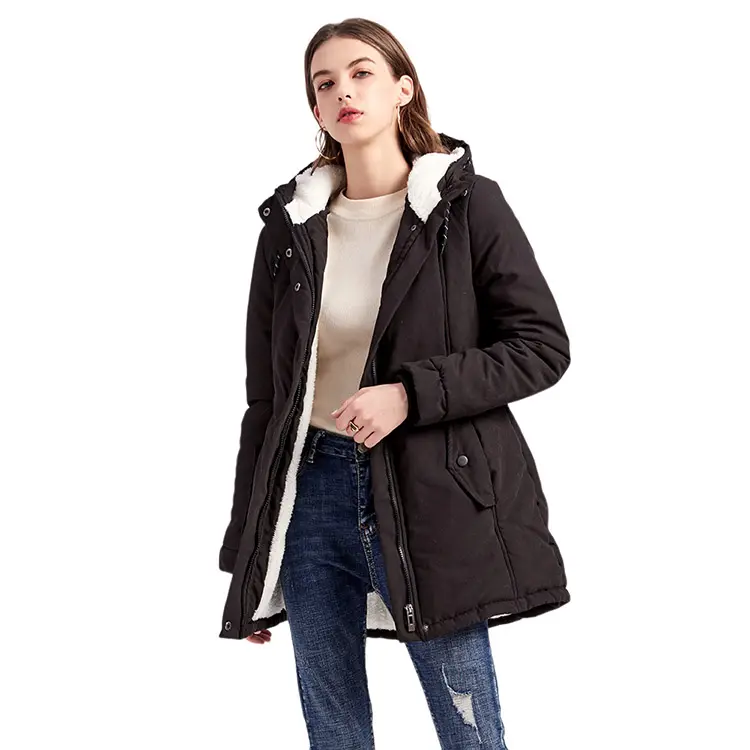 Wholesale Women Thicken Warm Winter plus size Coat Hood Parka Overcoat Long Jacket
