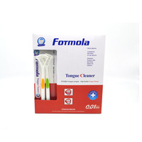 Lot de 2 gratte-langues en silicone pour éliminer la mauvaise haleine, emballage sous blister
