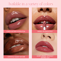 Gloss à lèvres brillant multicolores personnalisé, vente en gros, hydratant, longue tenue, teinte parfaite, cadeau cosmétique
