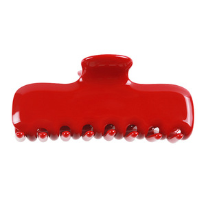 Bao <span class=keywords><strong>Aina</strong></span> New Women's Hair Claw Sweet Cute Jelly Red Acetato Shark Clip engrosado 4mm estilo europeo y americano - Product Image 5
