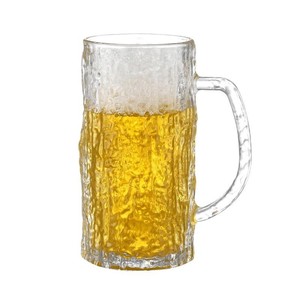 Jarra de cerveza Glacier de 401-500 ml con asa, de vidrio artesanal, para fiestas, bebidas frías y jugos. - Product Image 5