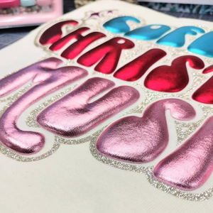 Impression soufflée de vinyle transfert de chaleur de logo personnalisé pour les vêtements de marque et les vêtements de mode avec effet bouffant 3D haute densité durable - Product Image 6