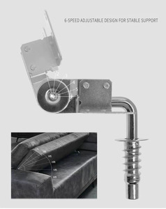 Levantador de metal Ajustador de reposacabezas Mangas binaurales para sofá y muebles Accesorios de hardware Funcional para comedor y dormitorio - Product Image 6