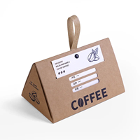 Scatola per Caffè in Grani RUNWELL, Riutilizzabile, Pieghevole, 100% Riciclabile, Biodegradabile, Ecologica di Alta Qualità con Laminazione Lucida