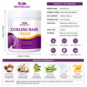 Crème <span class=keywords><strong>Coiffante</strong></span> Personnalisée OEM ODM à Faible MOQ – La Meilleure Crème Hydratante et Définissante pour <span class=keywords><strong>Cheveux</strong></span> <span class=keywords><strong>Bouclés</strong></span> – Traitement Capillaire - Product Image 6