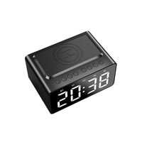 BT508 Draagbare Mini Wekker met BT5.3 Speaker Volbereik Audio Eénkleurige LED-lamp Draadloos Opladen