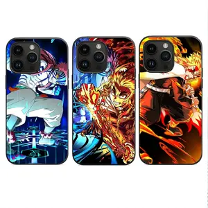 18 Thiết kế trường hợp điện thoại chuyển động 3D Anime rengoku kyoujurou akaza cho iphone15, Samsung, Xiaomi/Redmi,ect. Quà Tặng Vỏ điện thoại sáng tạo