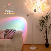 Lampu Atmosfer Ruang Tamu Lantai Kamar Tidur Net Red Sunset Broadcast Room Background Pencahayaan Sunset Canggih