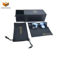 Boîtes cadeaux personnalisées à tiroir de luxe Emballage de produits en carton pour lunettes de soleil Boîtes en papier coulissantes avec sac en tissu