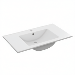 Lavabo de Cerámica para Consola, 60 x 45 cm, Blanco, para Baño - Product Image 3