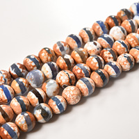 Vente en gros tibétain Dzi yeux perles pierre d'agate 8MM perles rondes en vrac pour la fabrication de bijoux Bracelet bricolage