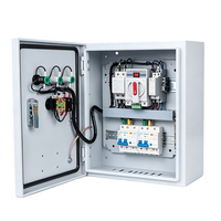 Panneau ATS à double alimentation personnalisé pour système de distribution d'alimentation de secours de générateur, boîtier de distribution IP55 basse tension