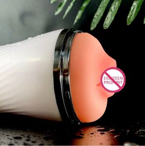 Masturbatore Maschile Realistico in TPR con Vibrazione, Giocattolo per Adulti, Vagina Tascabile, Stimolatore per Sesso Orale, Masturbatore a Forma di Vagina Reale - Product Image 5