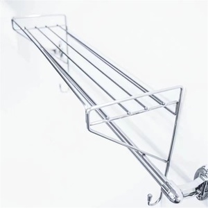 Zinc Alloy <b>Corner</b> <b>Standing</b> Shower Gel Storage Rack with Expanded Bathroom Hooks for Hotel Use Multi-purpose Modern Design - Product Image 3