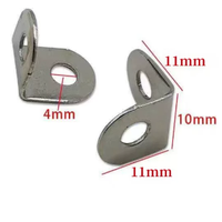 Robuste Eisenwinkelhalterung 10x10mm Verchromt für Bettgestelle und Metallregal-Verbindungen