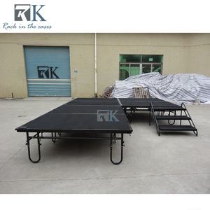 เวทีแบบถอดประกอบได้ ขนาด 41 ซม. และ 61 ซม. ปรับระดับได้ ทำจากเหล็ก พับเก็บได้ - Product Image 2