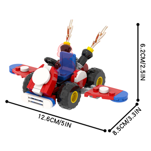 MOC1763-1772  <span class=keywords><strong>Mario</strong></span> Luigi <span class=keywords><strong>Kart</strong></span> <span class=keywords><strong>Yoshi</strong></span> Serie de Juegos, Bloques de Construcción de Plástico para Armar, Modelo Educativo Coleccionable, Regalo para Niños - Product Image 6