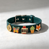 Épinglette en métal personnalisée pour animaux de compagnie, design sur mesure, émail souple, chien, chat, pour collier d'animal, avec attache à pression métallique