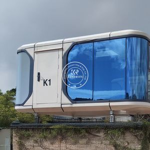 Casa Cápsula Espacial Solar 2025, Casas Prefabricadas Modernas de Lujo, Casa de Campo, Dormitorio, Oficina, Tienda, Apartamento, Cápsula Espacial - Product Image 1