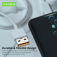 Kabel Data Tipe-C Maimi PVC Pengisian Cepat Kabel USB 1.2m Tahan Lama Kawat Tembaga Murni Kabel Pengisian Daya Mikro Ponsel