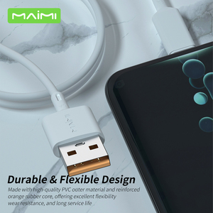 ไมมิ พีวีซี ไทป์-ซีสายเคเบิลข้อมูลสาย<span class=keywords><strong>ชาร์จ</strong></span>เร็ว USB 1.2 ม. สายทองแดงบริสุทธิ์ทนทานโทรศัพท์มือถือสาย<span class=keywords><strong>ชาร์จ</strong></span>ไมโคร - Product Image 3