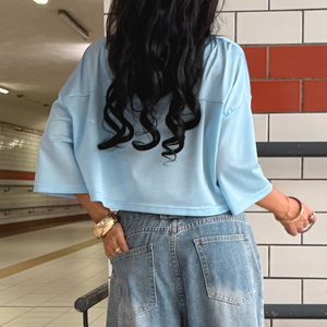 T-shirt court en maille pour femme Y2K, imprimé numérique, style baseball sexy, respirant, manches courtes, décontracté, sport - Product Image 5