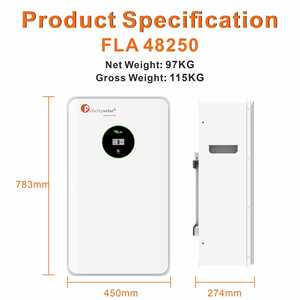 Solar Energy Storage <b>Battery</b> <b>48V</b> 12.5Kwh 250Ah Home Power Wall <b>Battery</b> Wall Mounted Lithium <b>Battery</b> Pack - Product Image 2