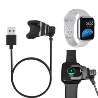 Chargeur magnétique à clip pour montre intelligente MAFAM HW22 avec câble USB en PVC - Adaptateur de station d'accueil Accessoires