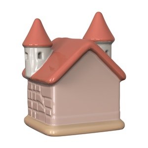 Groothandel Mode Feeëntuin Keramische Vogelhuisjes Kasteelvorm OEM ODM Milieuvriendelijk Alle Seizoenen Buiten Nestkast Decoratief - Product Image 2