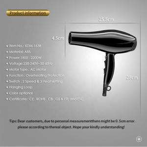 OEM personalizada de alta velocidad de Motor de CA <span class=keywords><strong>comprar</strong></span> <span class=keywords><strong>secador</strong></span> de pelo salón <span class=keywords><strong>profesional</strong></span> <span class=keywords><strong>secador</strong></span> de pelo venta con iónica - Product Image 3