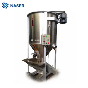 Mixer warna plastik besi tahan karat pengaduk vertikal mesin pencampur toner pellet bahan baku plastik mesin pencampur warna