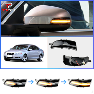Rétroviseur latéral de voiture TMPRO avec <span class=keywords><strong>clignotant</strong></span> séquentiel pour Volvo S60 I C30 S80 II V70 II S40 II V50 C30 II, lampe indicatrice <span class=keywords><strong>LED</strong></span> - Product Image 1
