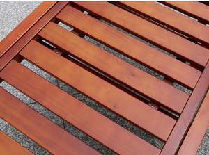 Al aire libre muebles hechos <span class=keywords><strong>A</strong></span> mano ángulo de las piernas de un solo asiento de Sol de grado-de madera de teca de la cama - Product Image 3